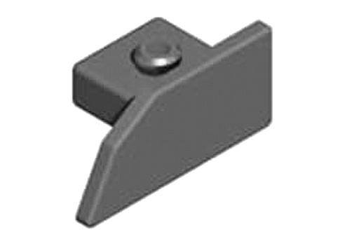 [2505439] INDECO  AL šedá záslepka jednokoľajnice dolnej pravá ks   