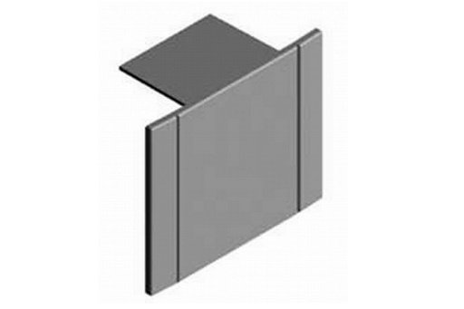 [2505441] INDECO  AL záslepka šedá zavesná jednokoľaj      