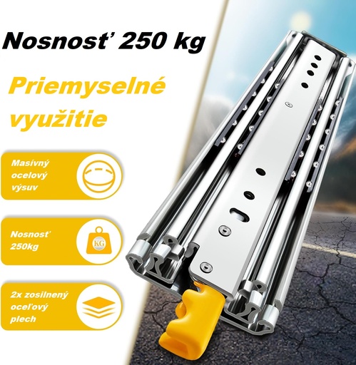 Plnovýsuv ložiskový GIGA /nosnosť 250kg/