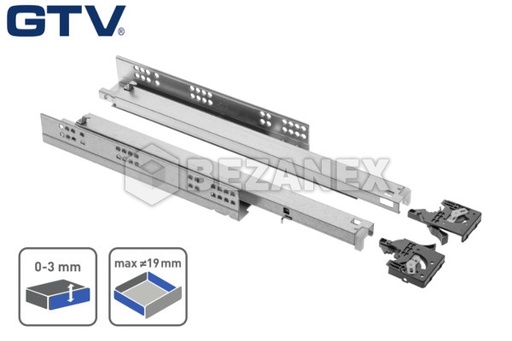 Výsuv  TDM s tlmením plnovýsuv 3D na 18mm DTD
