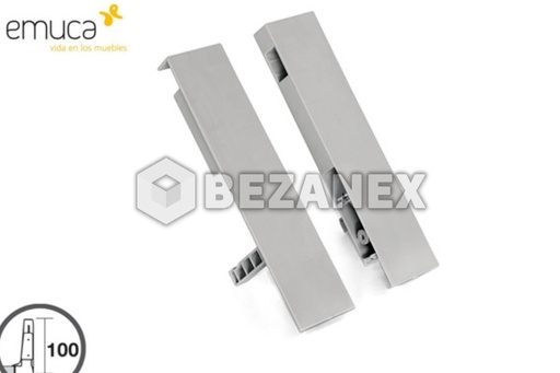 [0209016] MB Box  - Úchyt na sklo 204mm šedý