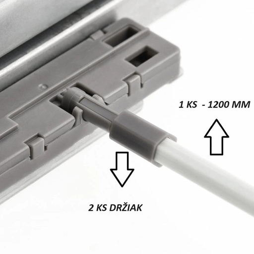 [0231508] AXISPRO - Synchronizačná tyč pre Push to Open 1200 mm + upevňovacie prvky 2ks