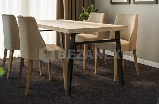 [0333347] Noha rámu INDUSTRIA priečka čierna 710x820/80x20