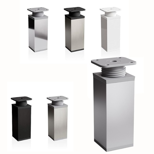 AL nožičky hranaté - 40x40mm nastavitelné