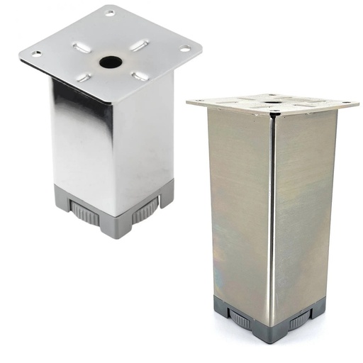 Kovová nožička hranatá - 60x60mm nastaviteľná