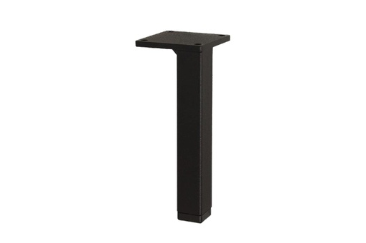 [0431565] Kovová nožička hranatá kovová 15x15mm - čierna - 100mm