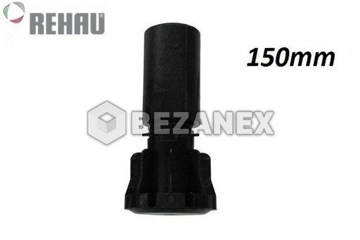 [0414036] Plastová nožička soklová - čierna - HARD 150mm
