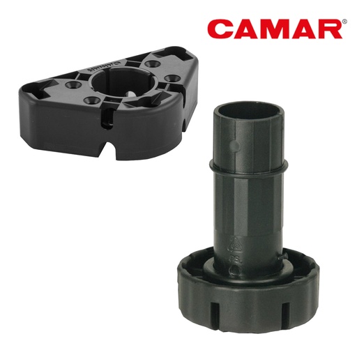 [0416641] Plastová nožička soklová - čierná -CAMAR-Unico 100mm,  ks 