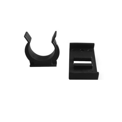 [0411632] Klip na nožičky - čierný -  drevený sokel - INT - úchyt sokla