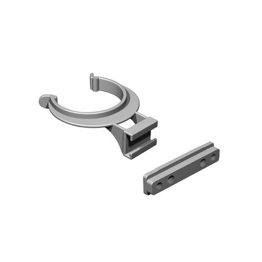 [0418256] Klip na nožičky AXILO - BIELY - /na drevený sokel/ 