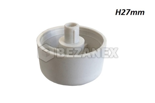 [0500164] Klzák - rektifikačná noha - biela - H27,  ks              