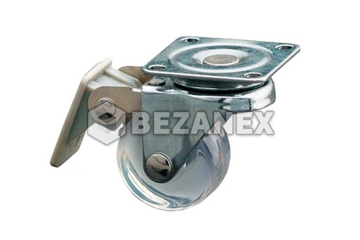 [0508556] Koliesko otočné - silikonové s brzdou /fi 35mm/,  ks      