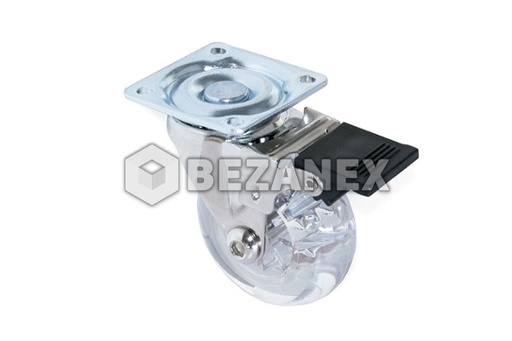 [0504093] Koliesko otočné - silikonové s brzdou /fi 50mm/ Vypredaj