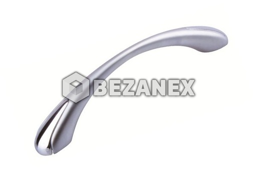 [0606826] Oceľ Ovál so širokým koncom - matný chróm - 96mm