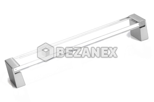 [0611982] Oceľ Sklenená - sklo, chróm - 160mm