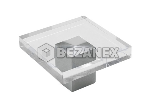 [0612533] Oceľ Sklenená - sklo, chróm - knopok