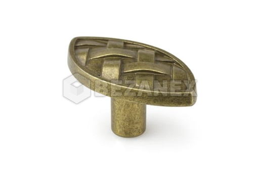 [0614601] Rustikálna úchytka Patrícia - patina na mosadzi - knopok