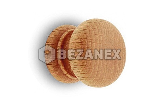[0617046] Drevený knopok - buk stredný lakovaný