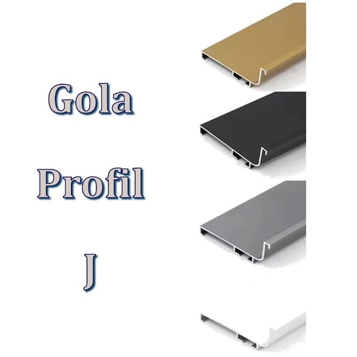 Bezúchytkový Profil - Gola - J - horizontálny