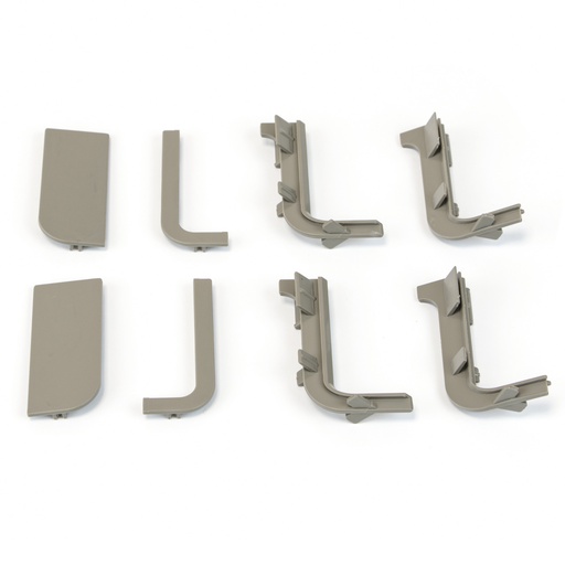 Bezúchytkový Profil - Gola J  - koncovky plastové 1 sada 