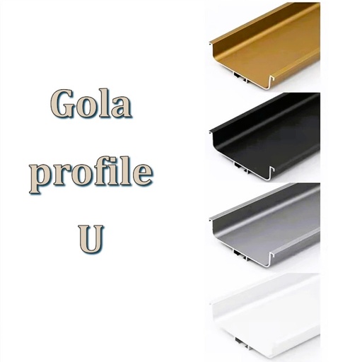  Bezúchytkový Profil - Gola U - horizontálny 