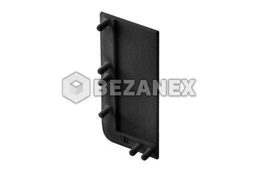 [0628958] Úchytkový Profil VELLO J - koncovky plastové - čierne Plné