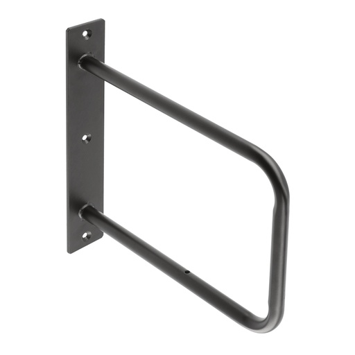 [0731311] Konzola/držiak police BELT - 22x23cm - čierná matná