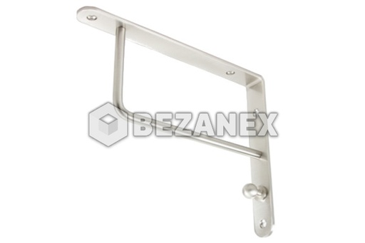 [0709057] Konzola/držiak police - hranatá - nerez 