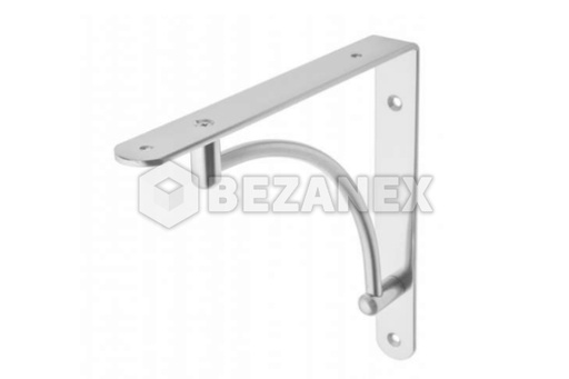 [0730849] Konzola/držiak police - vypuklá - nerez