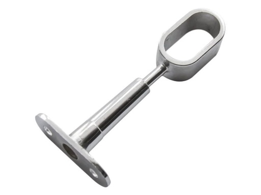 [0702857] Vešiaková rozeta - OVÁLNA - Prechodová - lesklý chróm