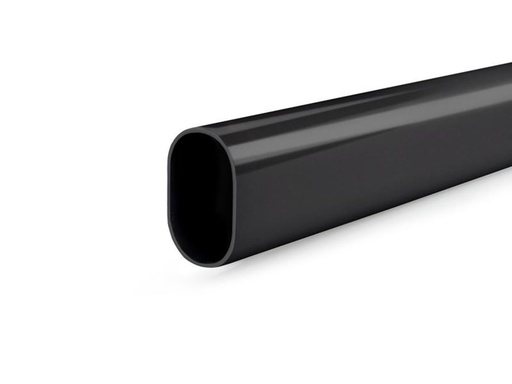 [0737003] Vešiaková tyč OC - OVÁLNA - 3m - Čierná