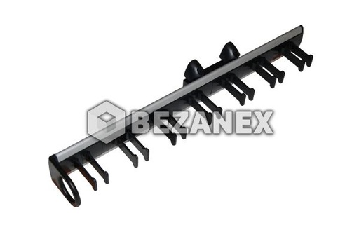 [0700221] Vešiak na opasok - čierny/strieborný