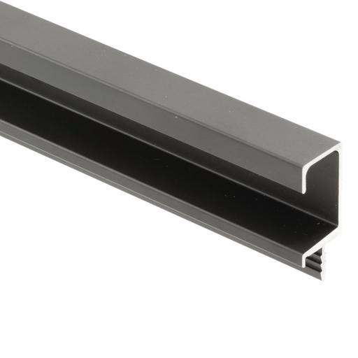 [0625005] Úchytkový Profil  Zafrézovací TVAR C - ČIERNÝ 3500MM