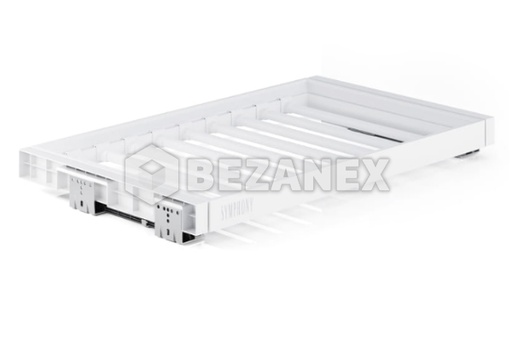 [0733005] Výsuvný vešiak na nohavice  SYMPHONY/ 662-800mm/ biely