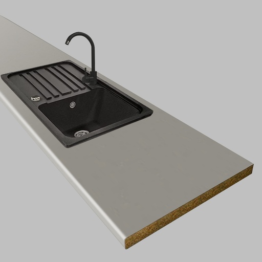 EGGER - Pracovná doska - F502 ST7 - Hlinik jemne kartáčovaný