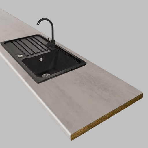 EGGER - Pracovná doska - F638 ST10 - Chromix strieborný