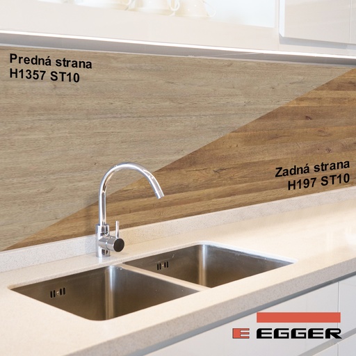 [3425007] Egger - ZÁSTENA - H1357 ST10 / H197 ST10 - 640 x 8 mm