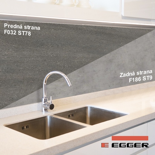 [3425012] Egger - ZÁSTENA - F032 ST78 / F186 ST9 - 640 x 8 mm
