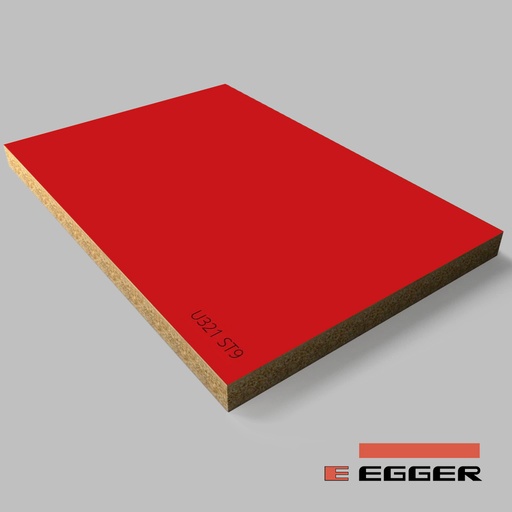 EGGER - DTDL - U321 ST9 - Čínska červená - 18 mm