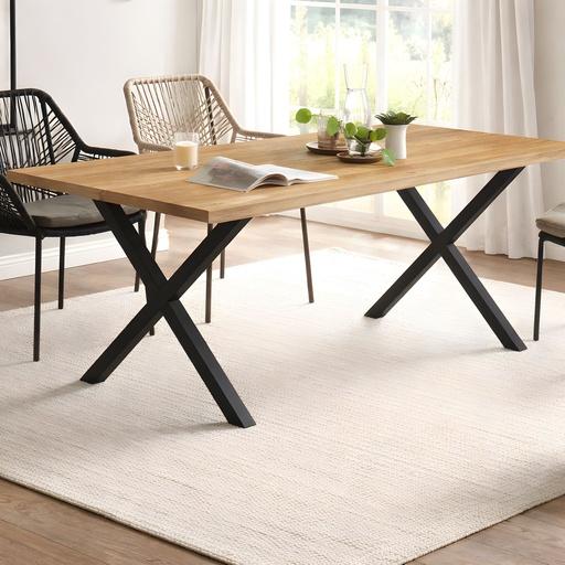 Jedálenský stôl /1500x900/ - 1860 MX Dub Appalachia KRONOSWIS -  Noha - SIDNEY  /V710*Š780/ 