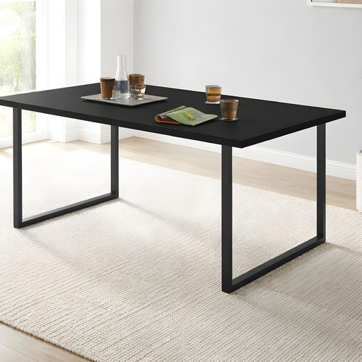 Jedálenský stôl /1500x900/ - 190 PR  Čierna Gravír - Noha - MILANO - /V710*Š780/  