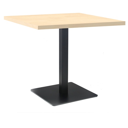 Kaviarenský Stôl /670x670x36/ - H1733 ST9 Breza Mainau - Stolová podnož 740mm Hranatá ČIERNÁ 