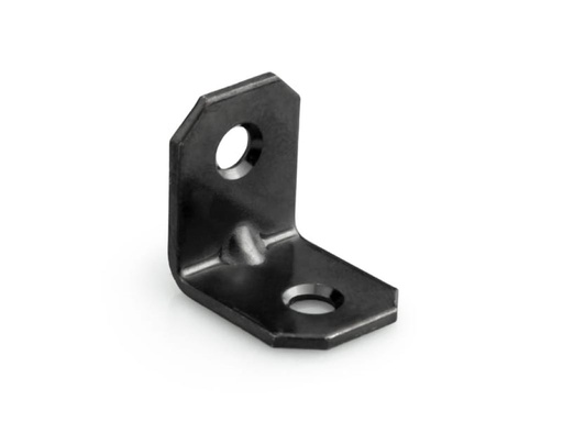 [1425003] Uholník s prelisom ČIERNÝ - 20x20x16mm