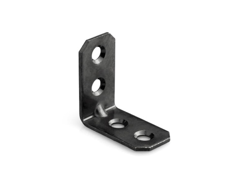 [1425004] Uholník s prelisom ČIERNÝ - 30x30x16mm 
